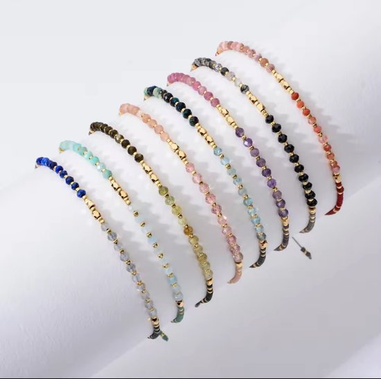 Edelsteen Armband Grijze Agaat – 8 mm