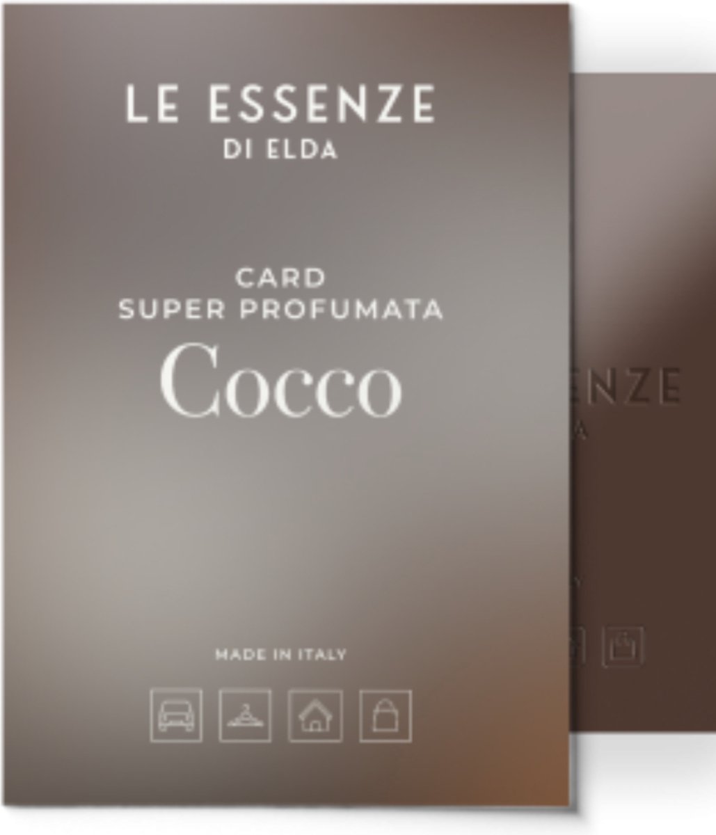Wasparfum Geurkaart - Le Essenze di Elda - Cocco
