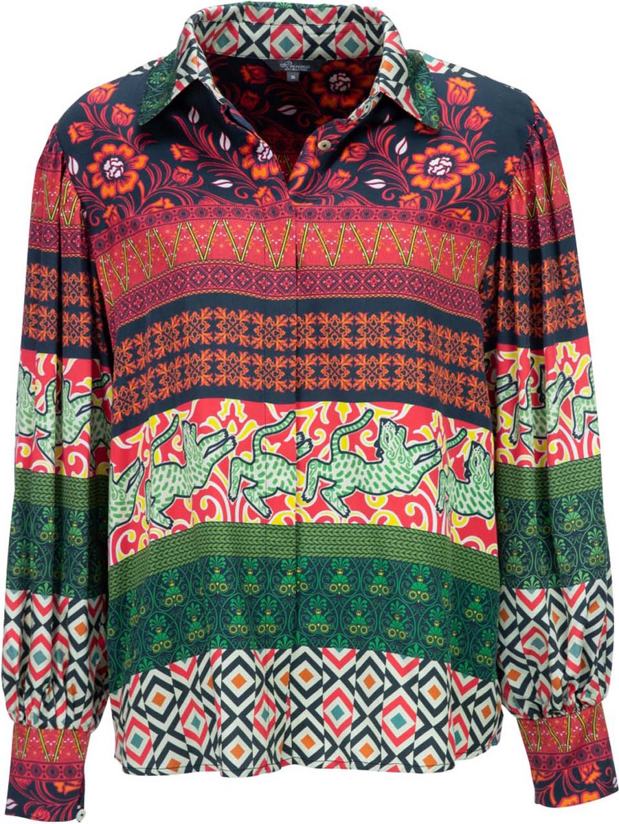 Princess goes Hollywood • rood groene blouse • maat 36