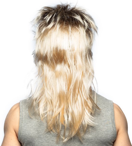 Boland - Pruik Ryan Blond - Laagjes - Lang - Mannen - Rocker - Rock & Roll- 80's & 90's - Punk - Aso