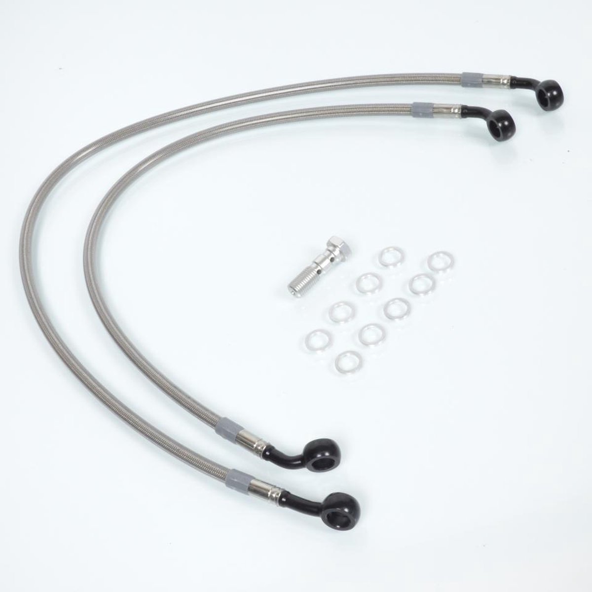 speed brakes voorrem slang voor suzuki 750 gsxr 2006 tot 2007 62-su229-2 zwart roestvrij staal fitting nieuw
