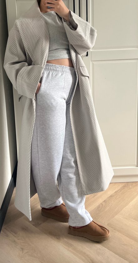 AGU Lange Regenjas - Trench Coat Dames - Regenjas Dames - Urban Regenjas Dames lang model - Beige - M