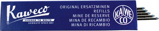 Kaweco D1 Balpenvullingen, 1,2 mm, zwart, 5 stuks, balpenvullingen voor Kaweco sport en Liliput-serie, reservevullingen voor balpen, lijndikte: 1,2 mm (breed
