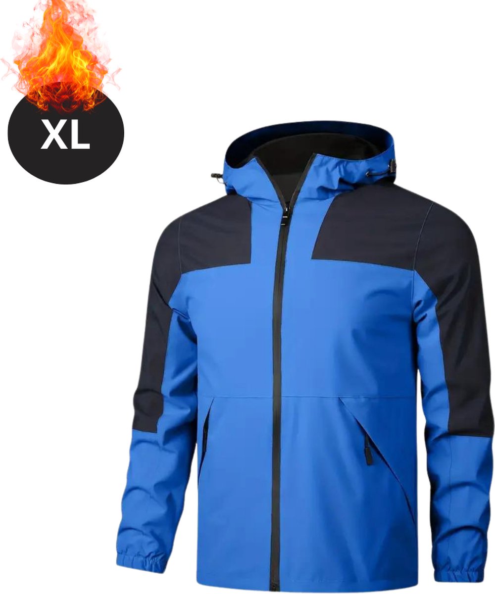 Bovista Windjas Voor Heren Parka Lente & Herfst Jas Volwassen Windjack Windbreaker Rits Lichtblauw