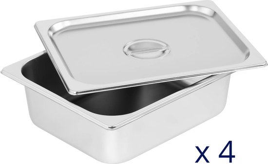 Bain Marie - 4 GN 1/2 containers - Aftapkraan - Glasbeschermer - Royal Catering — afbeelding 2