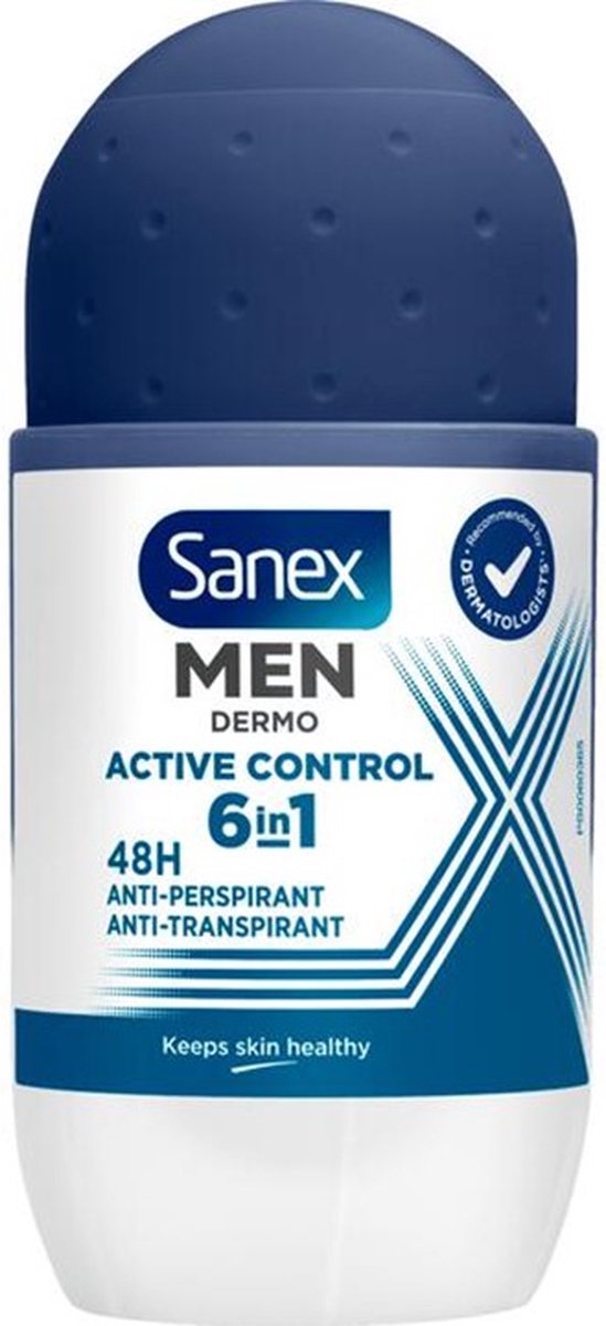 Bol.com Sanex Men Active Control Anti Transpirant Deodorant Roller 50 ml aanbieding