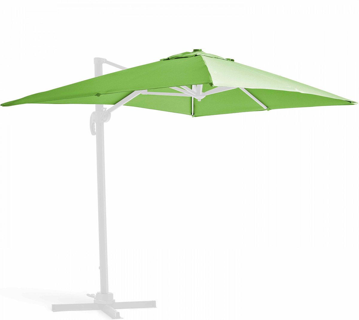Oviala groen schaduwdoek voor zweefparasol 2x3m met merk Oviala.
