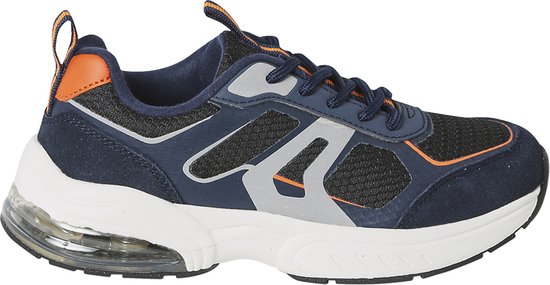 Elastische sneakers met dikke zool veel blauw