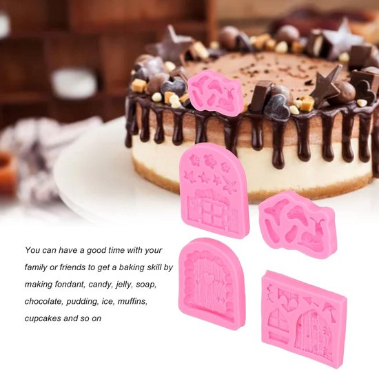 JLZK 3D Paddestoel Siliconen Mal Chocolade Snoep Klei Mallen Diy Bakken