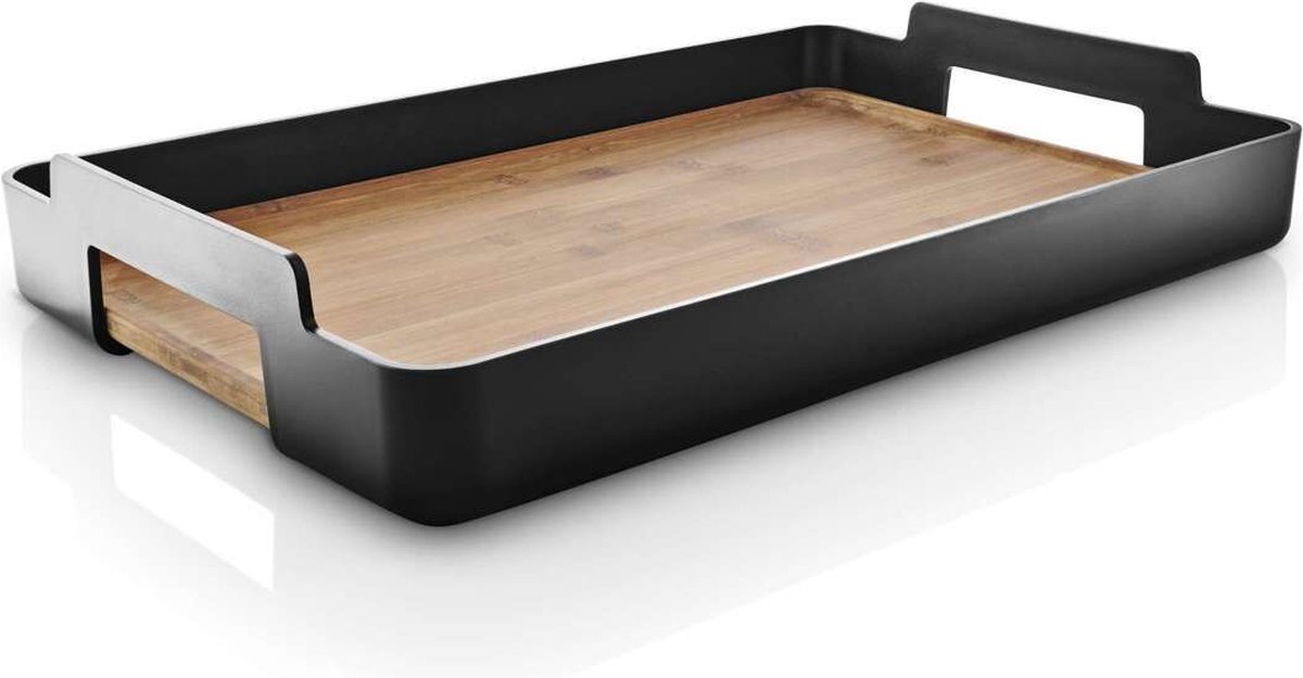 Eva Solo Dienblad - Nordic Kitchen - Zwart/ Bamboe - Rechthoek - 50x34cm