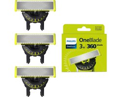 Product afbeelding van Philips OneBlade 360 Blade - Vervangmesjes - 3 stuks - QP430/60