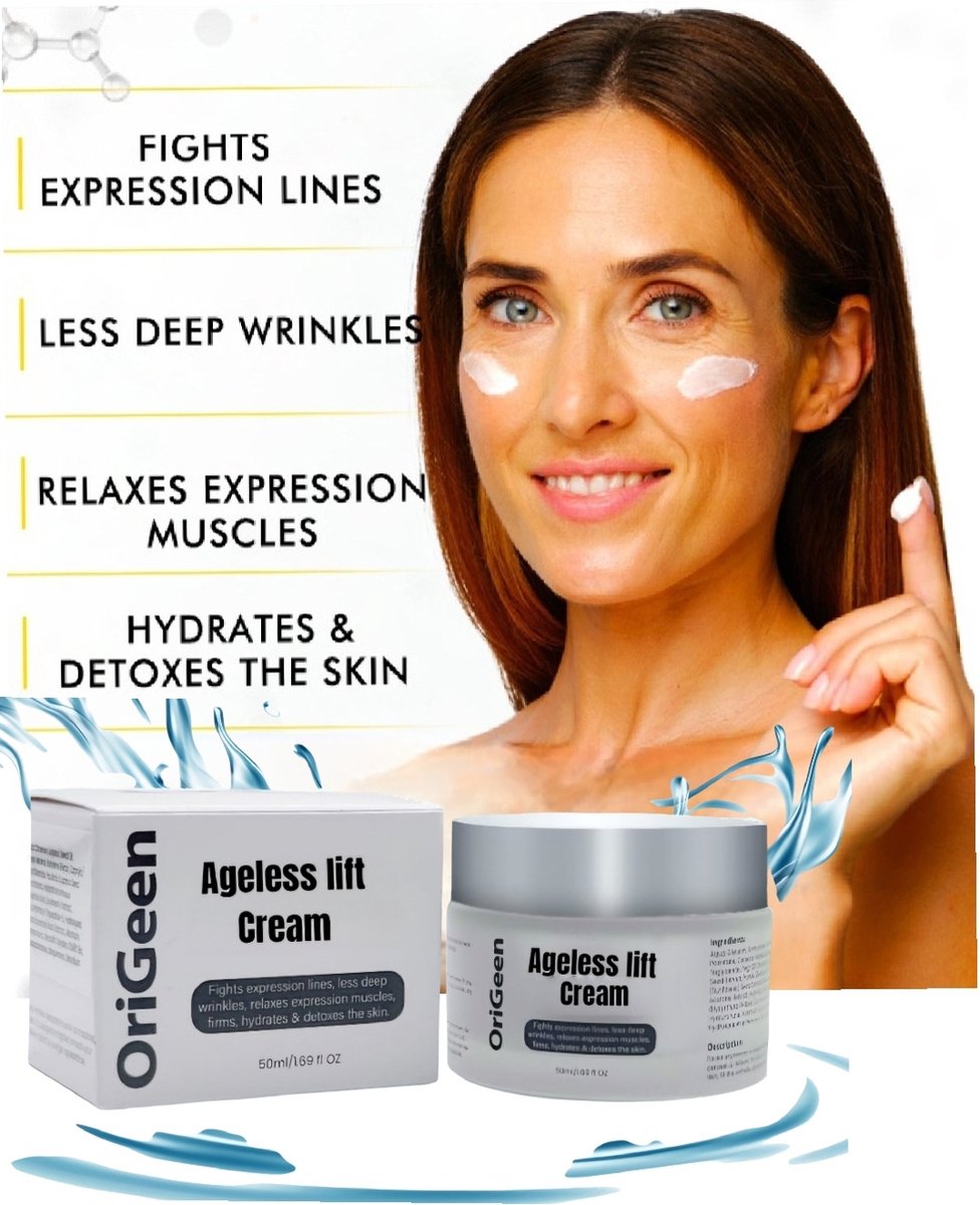 Goedkoopste Origeen Ageless lift Cream - Anti aging cream voor diepe rimpels en slappe huid met botok effect - Firming - Verstevigend - Tegen Diepe rimpels - Dag en nacht creme - Vegan - Verstevigend - Expressie rimpels