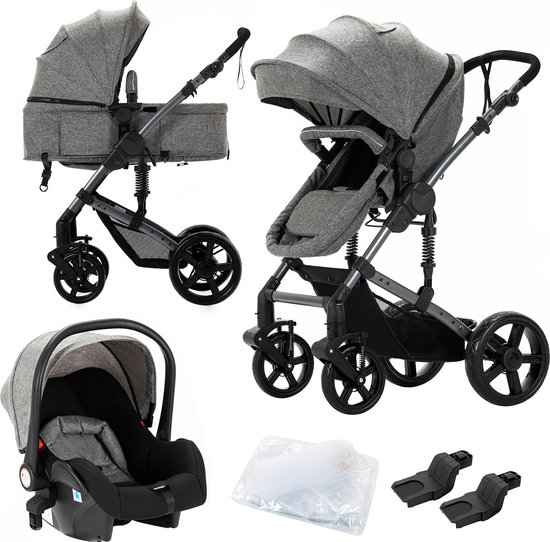 Luxe 3-in-1 Kinderwagen - Wandelwagen - (EAN: 6152901596527) - Luxe - €159,95