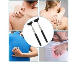 Uitschuifbare Rugkrabber van Roestvrij Staal – Verstelbaar en Handig Gereedschap voor Thuis en Onderweg