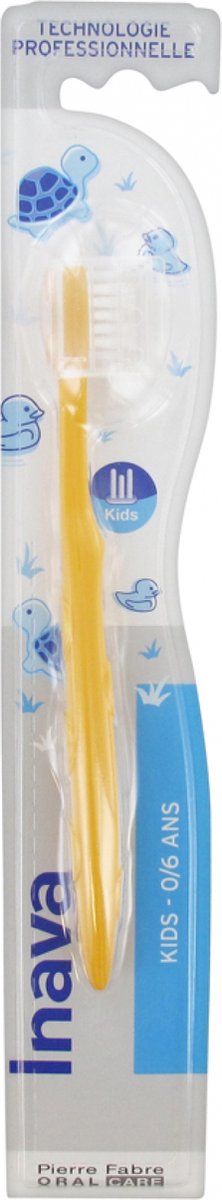 Inava Borstel & Verzorging Kinderen 0-6 Jaar (Kleur : Oranje)