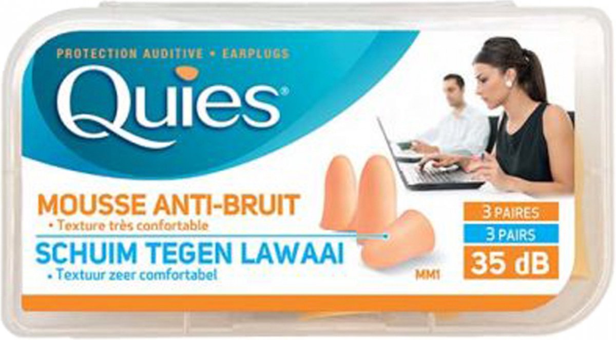 Goedkoopste Quies Oordoppen Schuim Beige 3 Paar