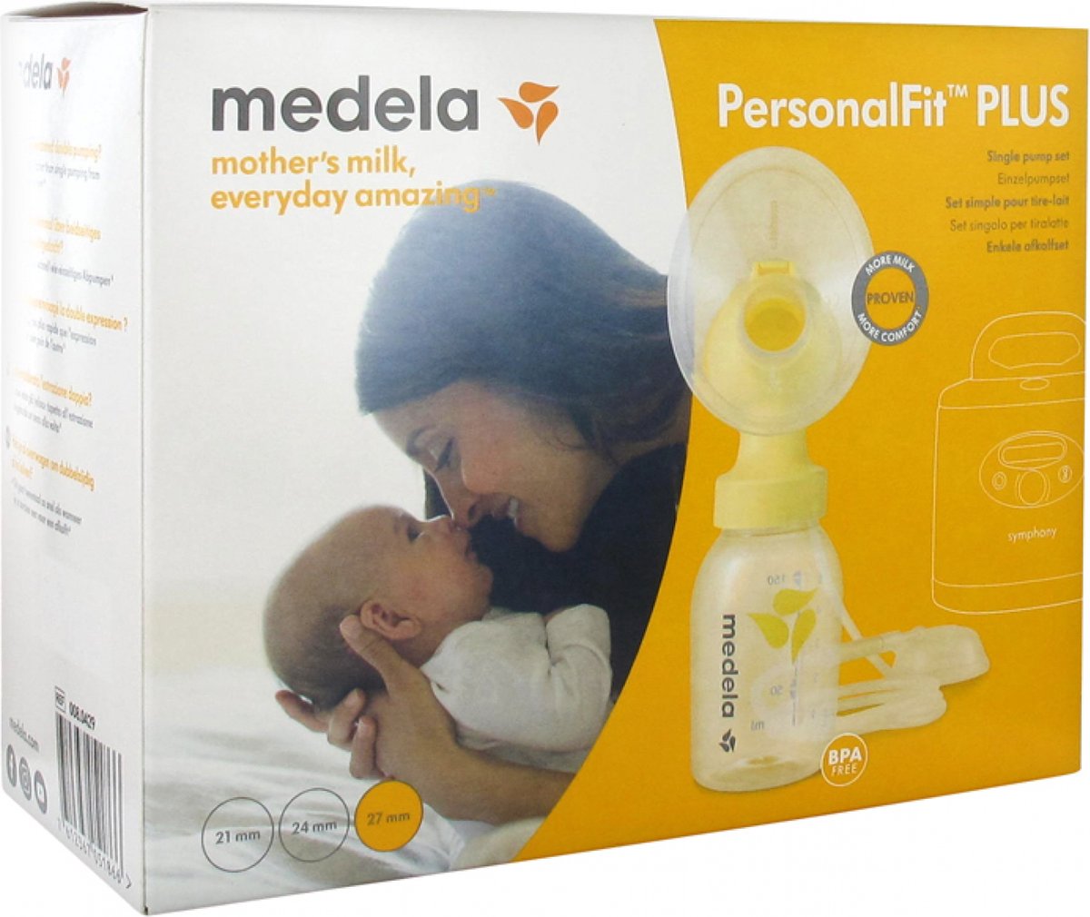 Medela PersonalFit Plus Symphony Enkele afkolfset-L (27mm)
