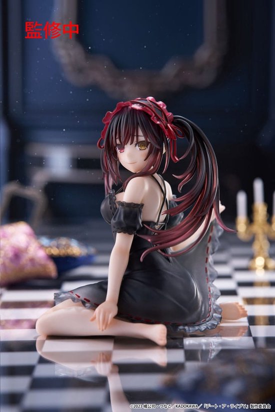 Statue de bureau en PVC Date A Live V , figurine mignonne Kurumi Tokisaki, vêtements de nuit Ver. 13 cm
