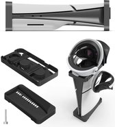 JustValue Stand adapté à PlayStation 5 Slim - Horizontal - Vertical - Convient à PlayStation 5 Slim - Accessoires de vêtements pour bébé - Support - 2 en 1 - Matériel de montage inclus - Zwart