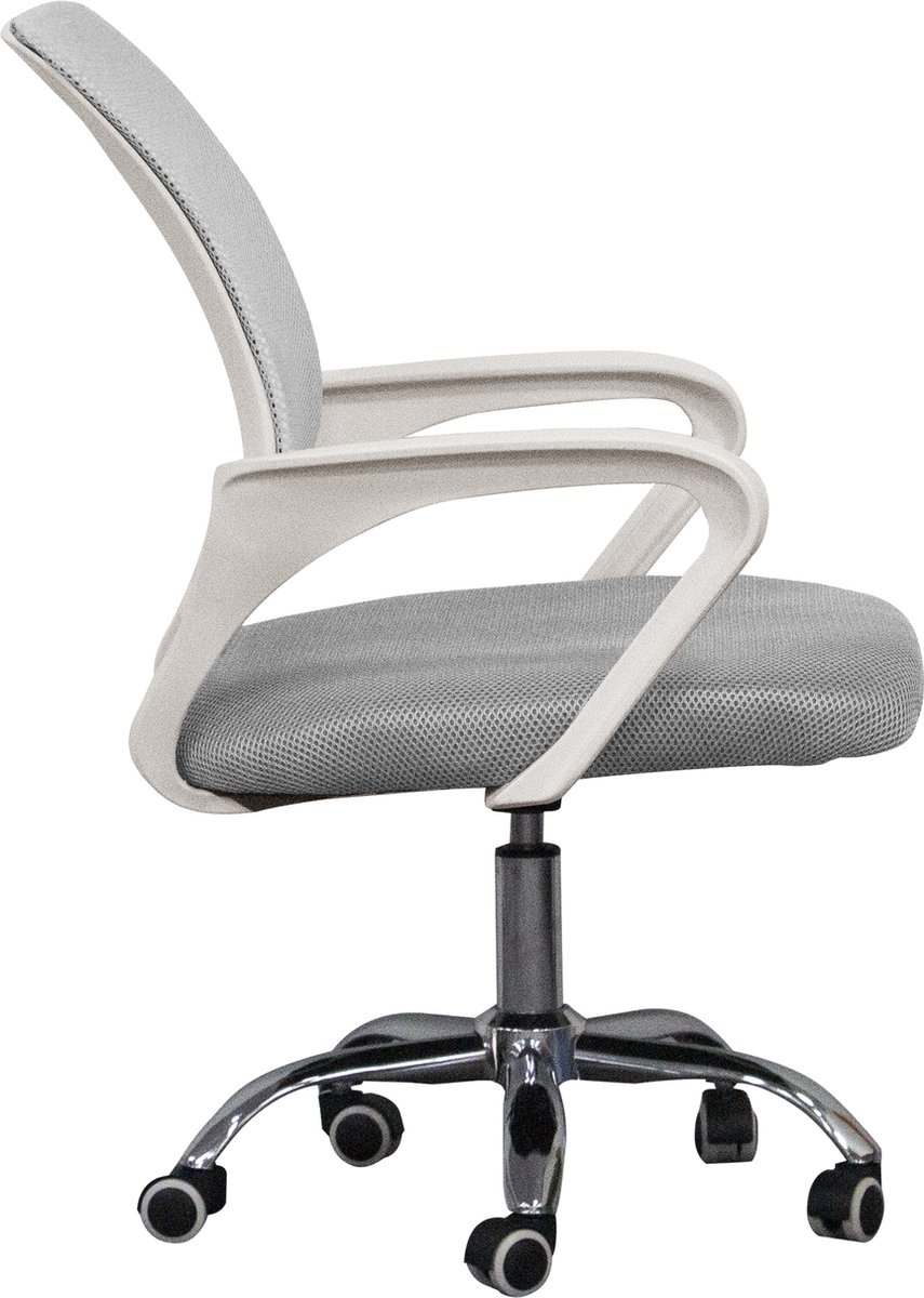 VDD Bureaustoel - grijs/wit - ergonomisch - hoogte - afbeelding 3
