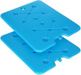 Agoer 8 stuks platte koelelementen, 4 kleuren, sneeuwvlokken, koelelementen voor koeltas en koelbox, ruimtebesparend en ideaal medium koelelement, 200 ml