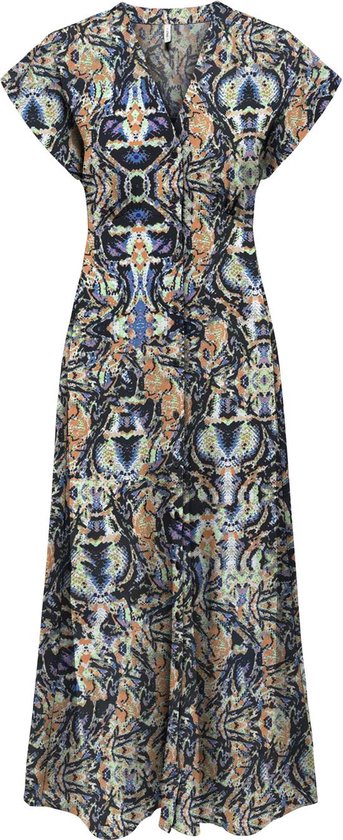 ONLY - ONLNOVA LIFE VIS MOLLIE LONG DRESS WVN - Dames - Maxi jurken