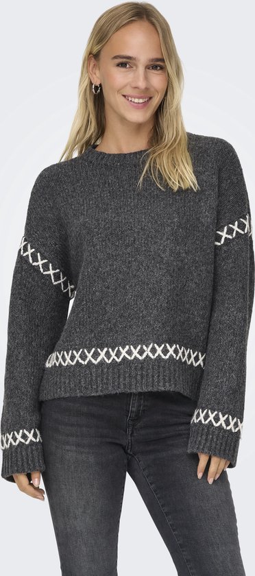 Onlamanda Life Ls O Neck Detai Malt Ball Detail Cloud Dancer