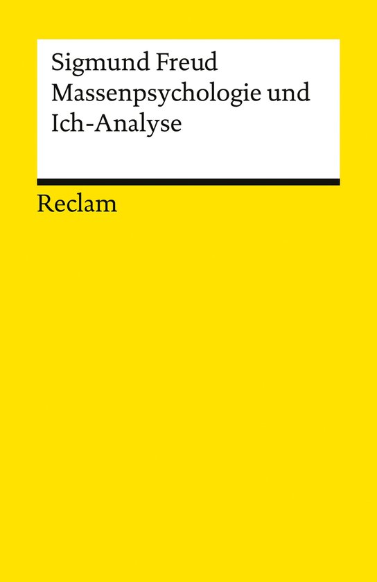Reclams Universal-Bibliothek - Massenpsychologie und Ich-Ana ... - cover