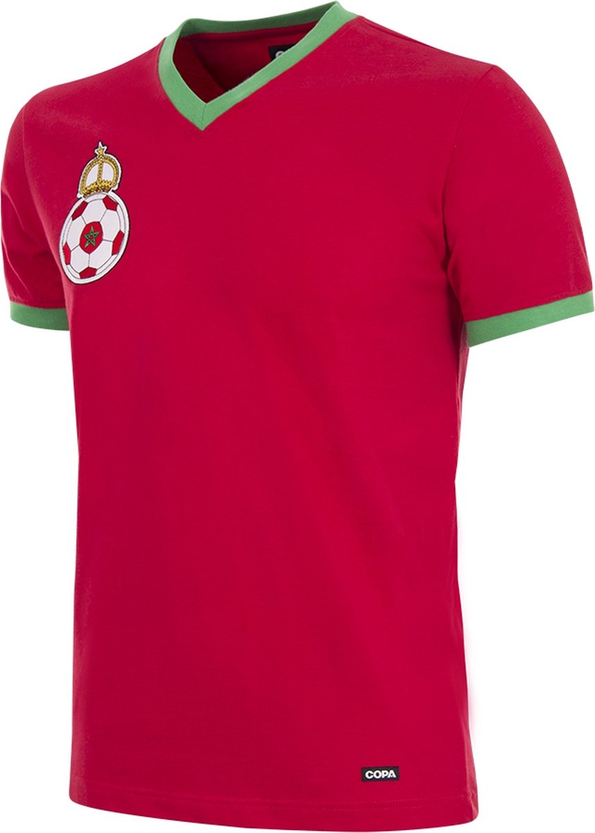 COPA - Marokko 1970´s Retro Voetbalshirt - Heren - Rood - XL