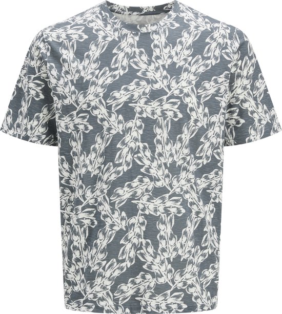 JACK&JONES PLUS JORSPLIT AOP TEE SS CREW NECK PLS Heren T-shirt - Stormy Weather Aop