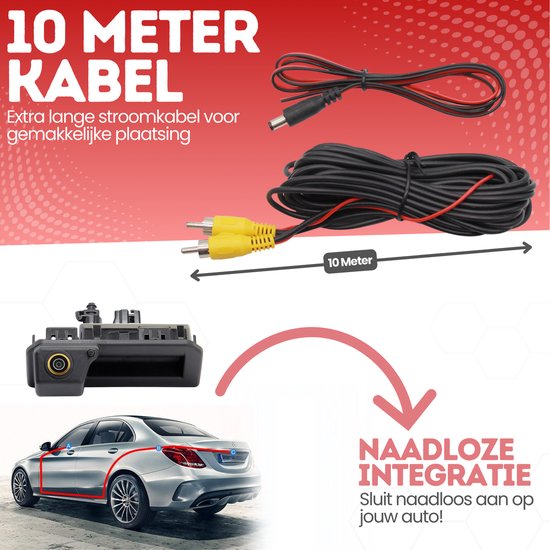 Achteruitrijcamera voor Audi Q5 | 2017 t/m 2023 | Kofferbak handgreep camera | Cartronix | HD Beeld & Nachtzicht | Waterproof | 170 Graden zicht — afbeelding 5