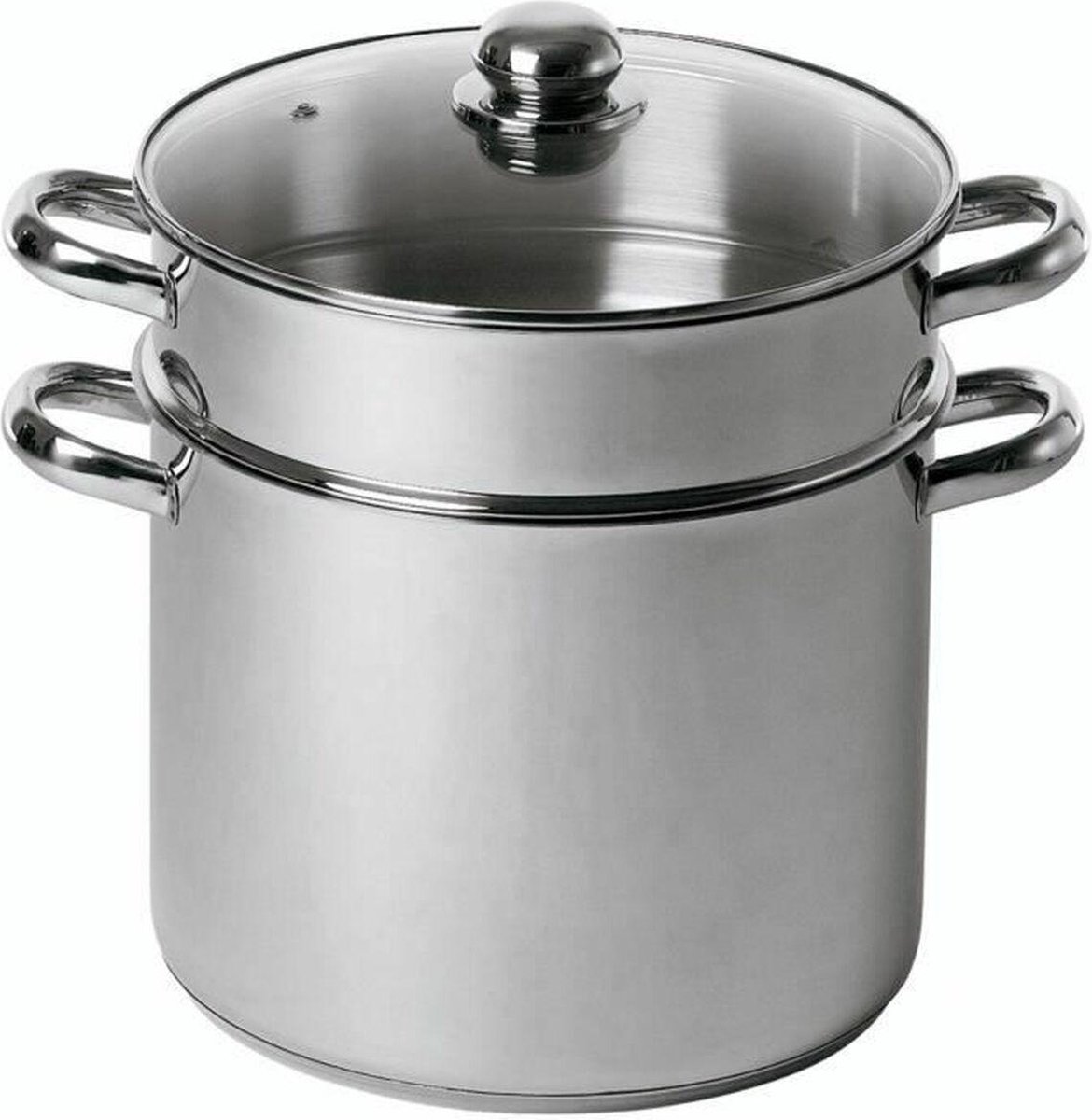 Couscousmaker - BAUMALU - Alle warmtebronnen inclusief inductie - Recht RVS - 20 cm