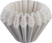 100 stuks - Koffiefilter Korf - Koffiefilters - Papier - Korffilter - wit - 4.5*7cm - Voor Thuiskantoor, Reizen, Kamperen
