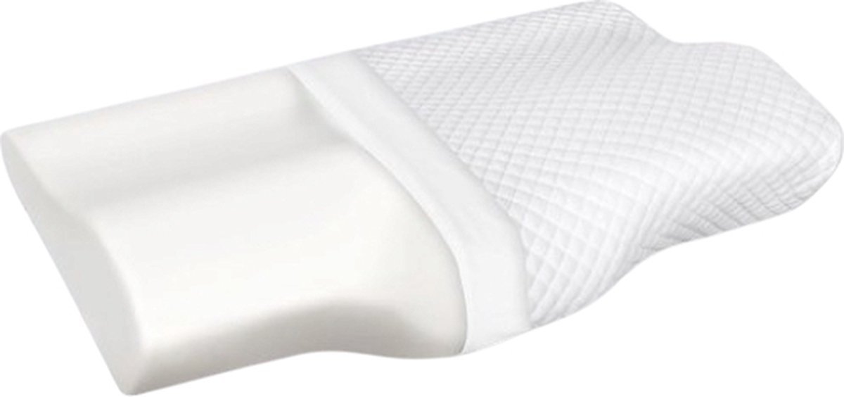 Komfortec Visco Traagschuim - Orthopedisch Hoofdkussen voor Nekklachten - Orthopedisch - Ergonomisch - 65x38 cm - Voor Hoofd, Nek en Schouders - Antiallergisch - Voor Alle Slapers Slaapkussen