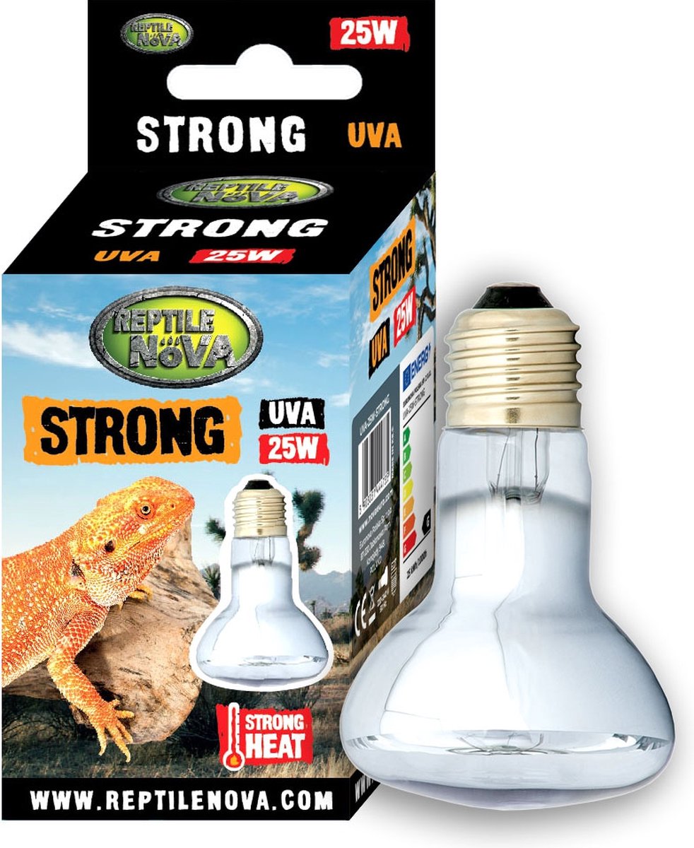 Terrariumverlichting - Reptile Nova - UV Warmtelamp - UVA Zonlicht - 25 Watt