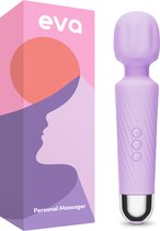 Eva® Personal Massager - Magic Wand - Vibrator voor Vrouwen - Krachtige Clitoris Stimulator - 75% Intensere Stimulatie - 20 Standen - Fluisterstil - Sex Toys voor Vrouwen - Seksspeeltjes - Cadeau voor Vrouw - Sensuele Audio - Lavender Purple