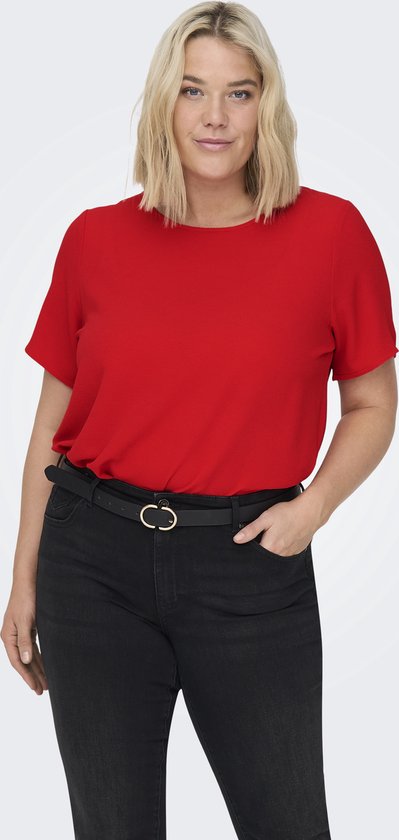 ONLY CARMAKOMA - CARVICA LIFE SS TOP WVN NOOS - Dames - Blouses