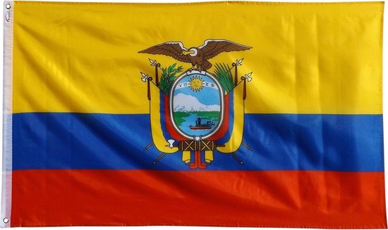 Trasal - vlag Ecuador - ecuadoriaanse vlag 150x90cm