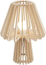 Leitmotiv Tafellamp Edged Mushroom hout - natuur - H 29 cm