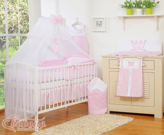My Sweet Baby Hemeltje Rounds Voile Wit/Roze