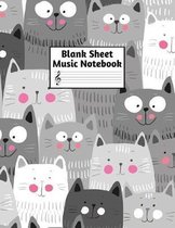 Blank Sheet Music Notebook