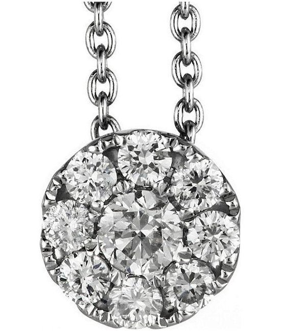 Bol Com Diamond Collier Collier 750 White Gold 0 2 Ct