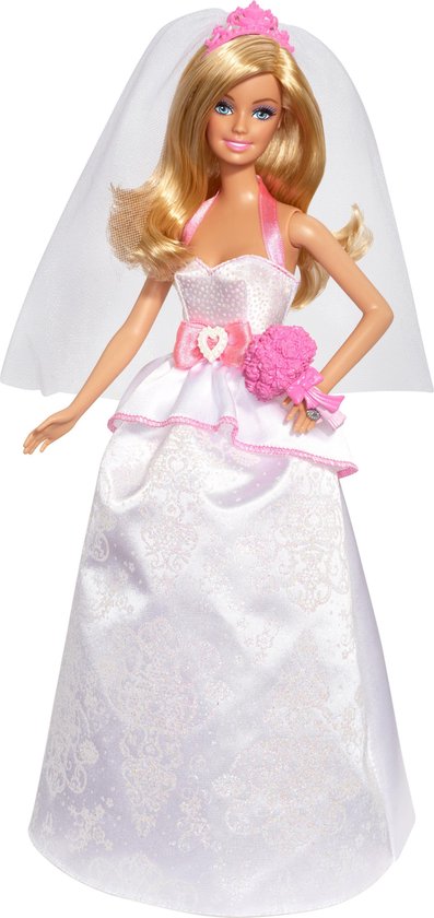 van mening zijn Bekentenis stropdas Barbie als Koninklijke Bruid - Barbie pop | bol.com
