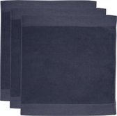 Seahorse Combiset Pure badmat 50 x 60 indigo (3 stuks)