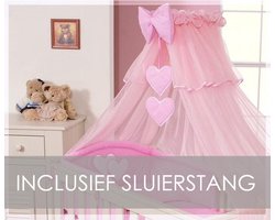 Product: My Sweet Baby Sluier Voile Roze (incl Sluierstang), van het merk