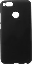 Shop4 - Xiaomi Mi A1 Hoesje - Harde Back Case Mat Zwart