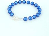 KAYEE - Parelarmband van Swarovski parels - denim blue