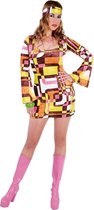 Retro hippie mini jurk-Maat:XXL