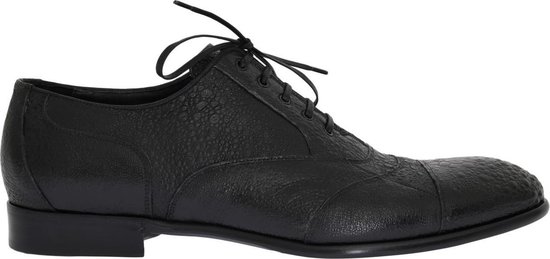 Dolce & Gabbana Leren Derby Schoenen in het Zwart voor heren Heren Schoenen voor voor Veterschoenen voor Derbyschoenen 