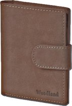 Woodland Billfold Portemonnee High Clip - Leer - Donkerbruin